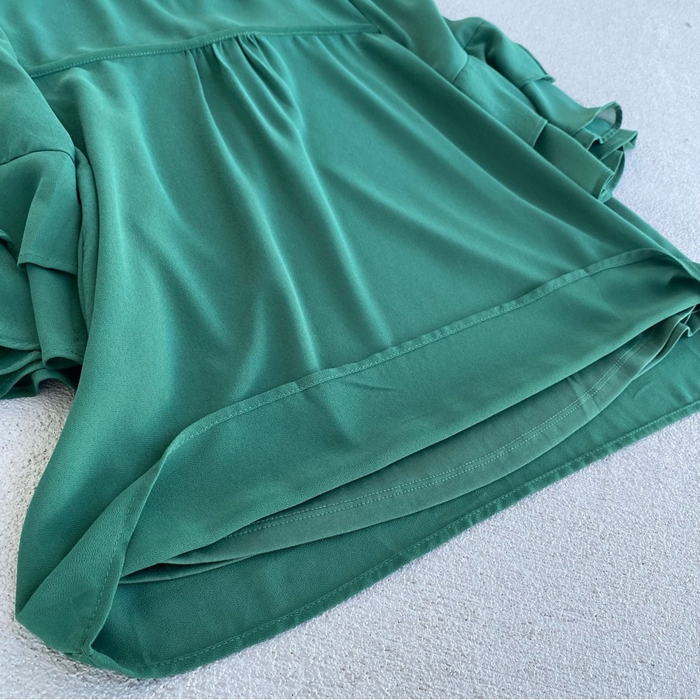 Monteau Los Angeles Women’s Green Blouse Size M - Picture 7 of 7